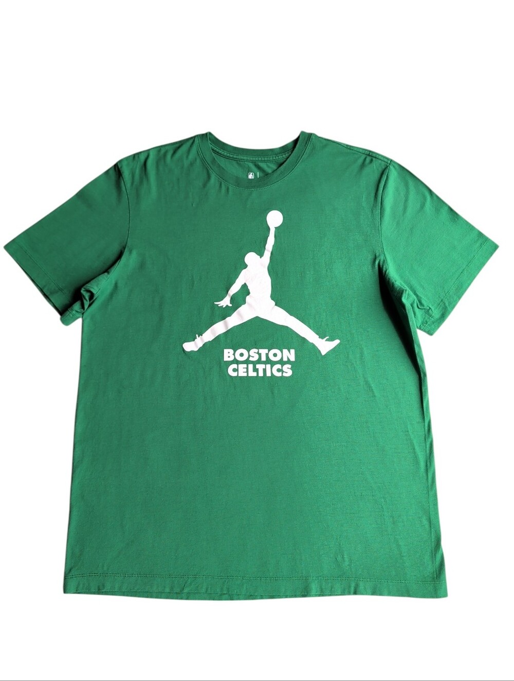 Nike Jordan Jumpman Boston Celtics Graphic T-Shirt LARGE Kelly Green Basketball